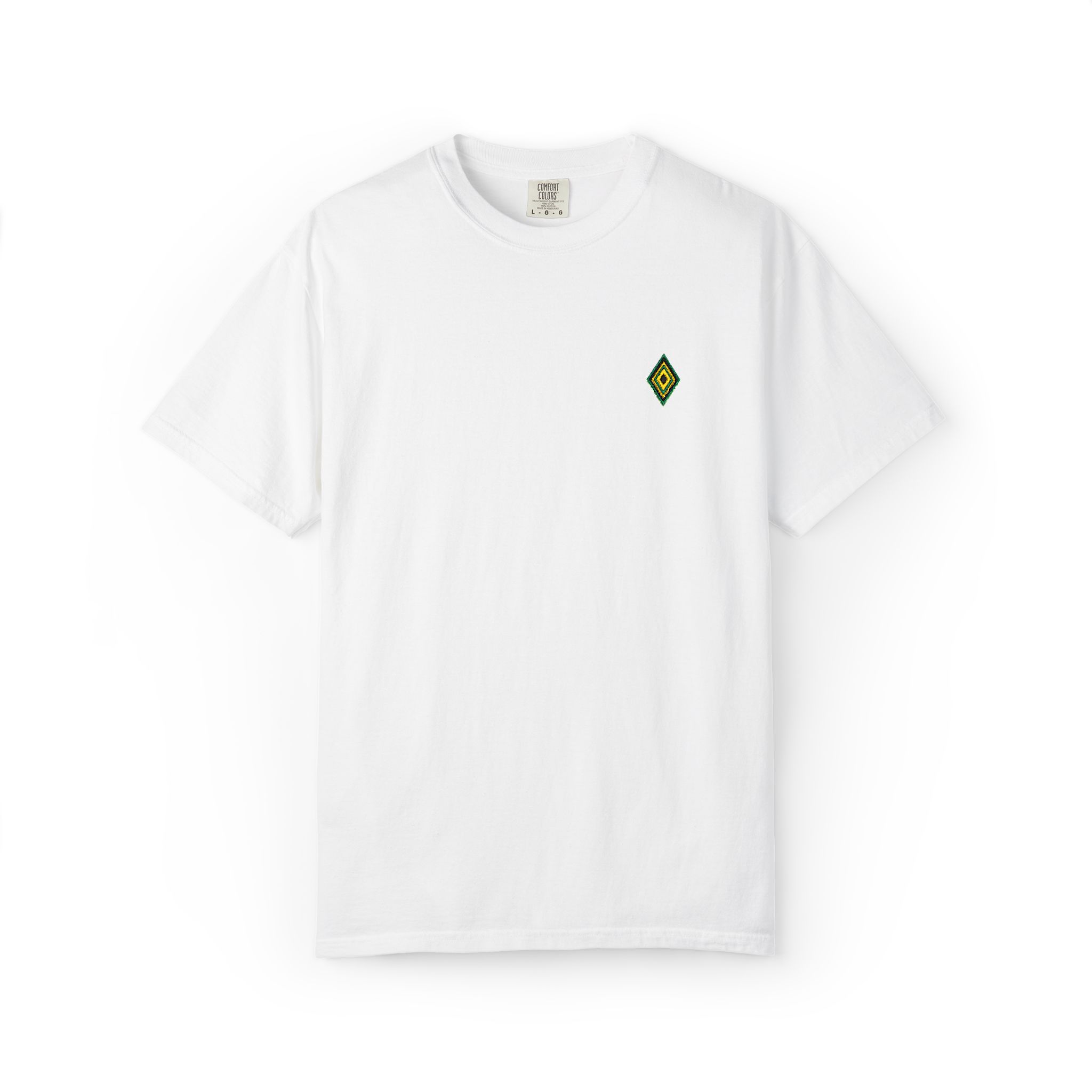 Minimal Script 'Enter text' Chest Print T-Shirt | Customizable Plain Tee