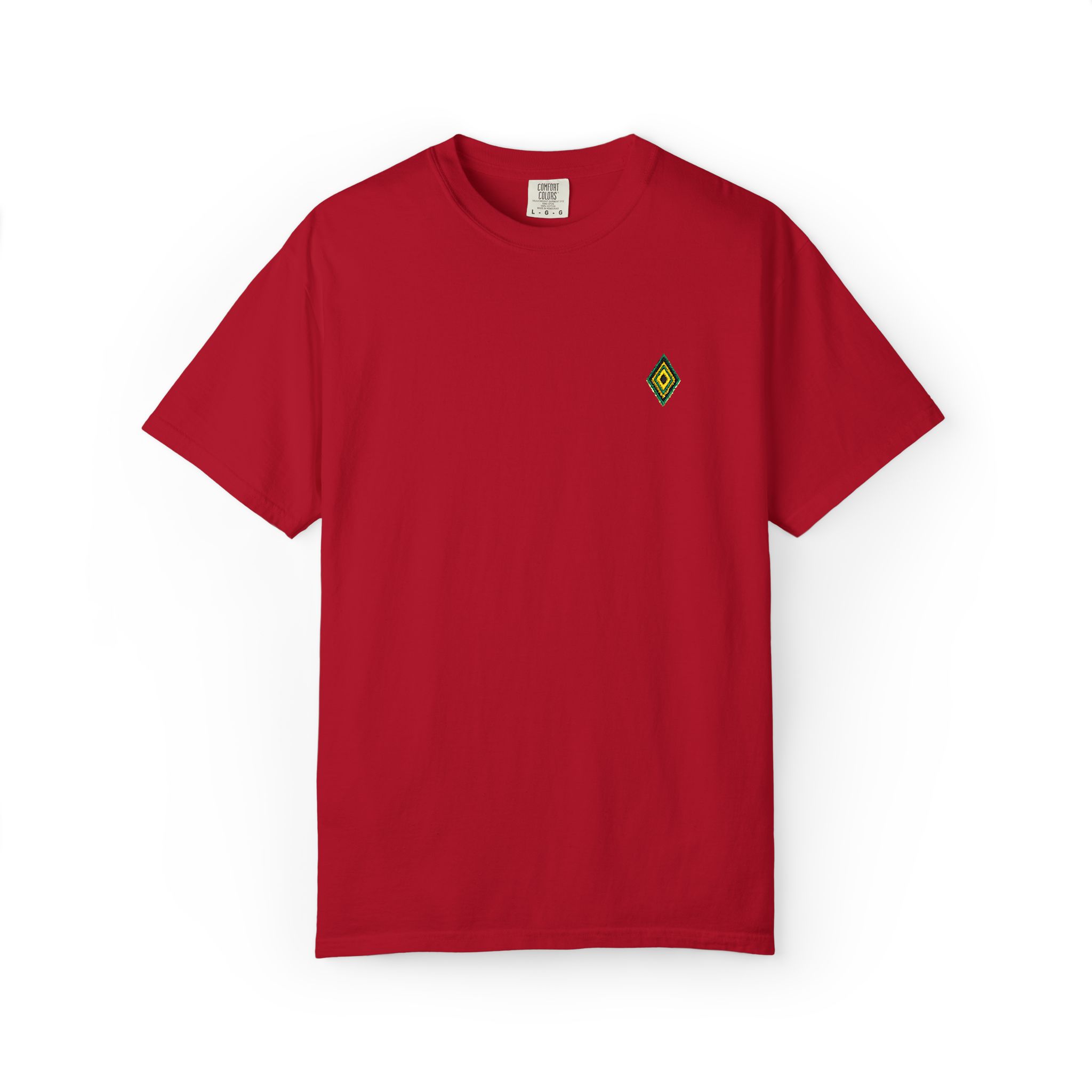 Minimal Script 'Enter text' Chest Print T-Shirt | Customizable Plain Tee - Image 29