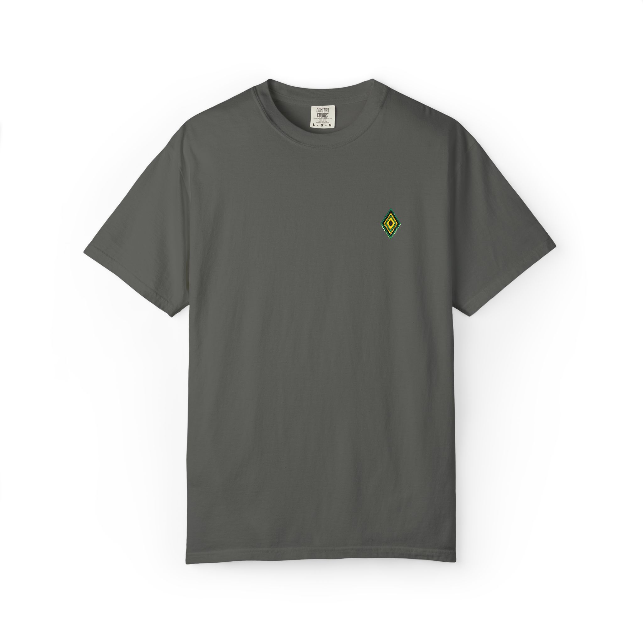 Minimal Script 'Enter text' Chest Print T-Shirt | Customizable Plain Tee - Image 9