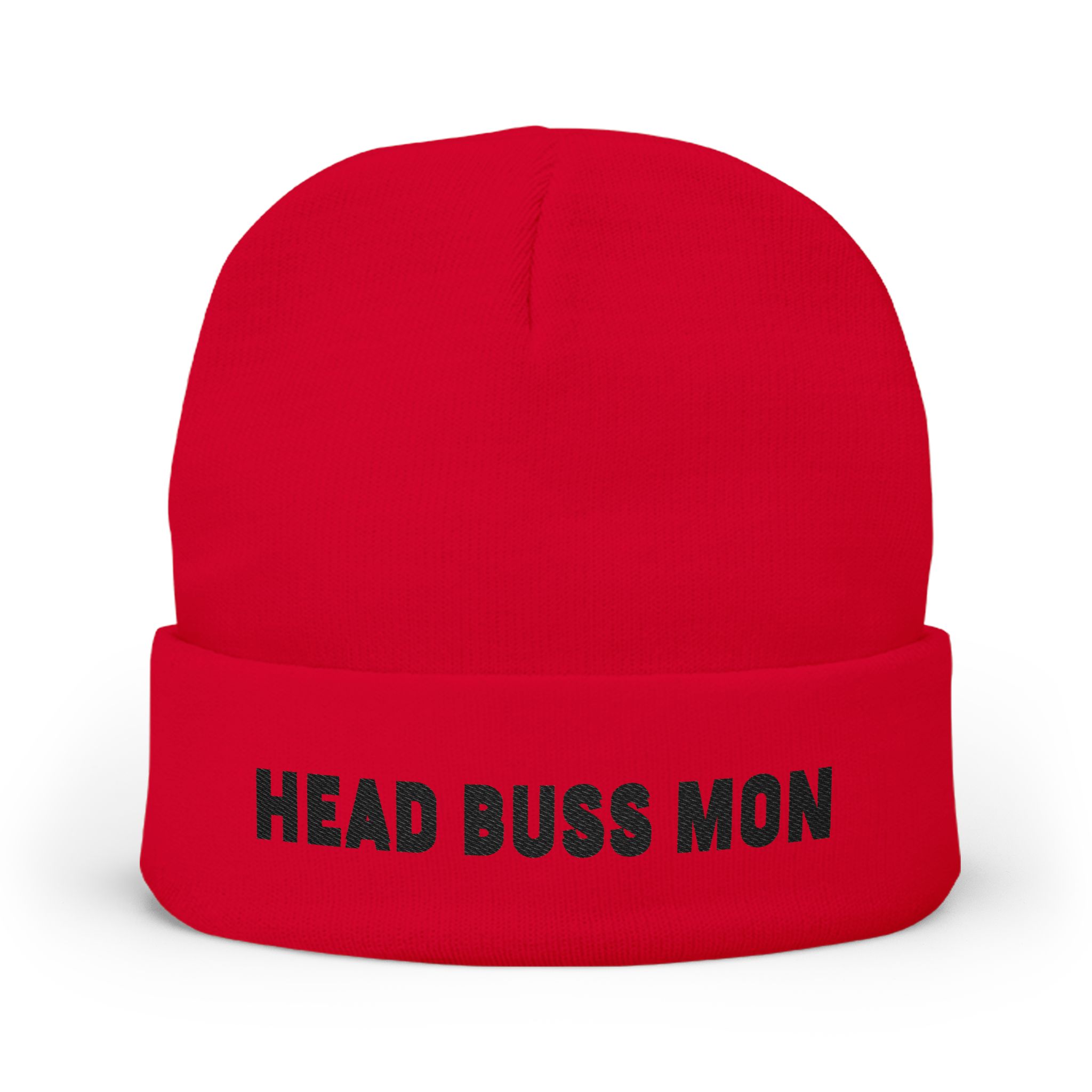 Head Buss Mon beanie, embroidered knit hat - Image 2