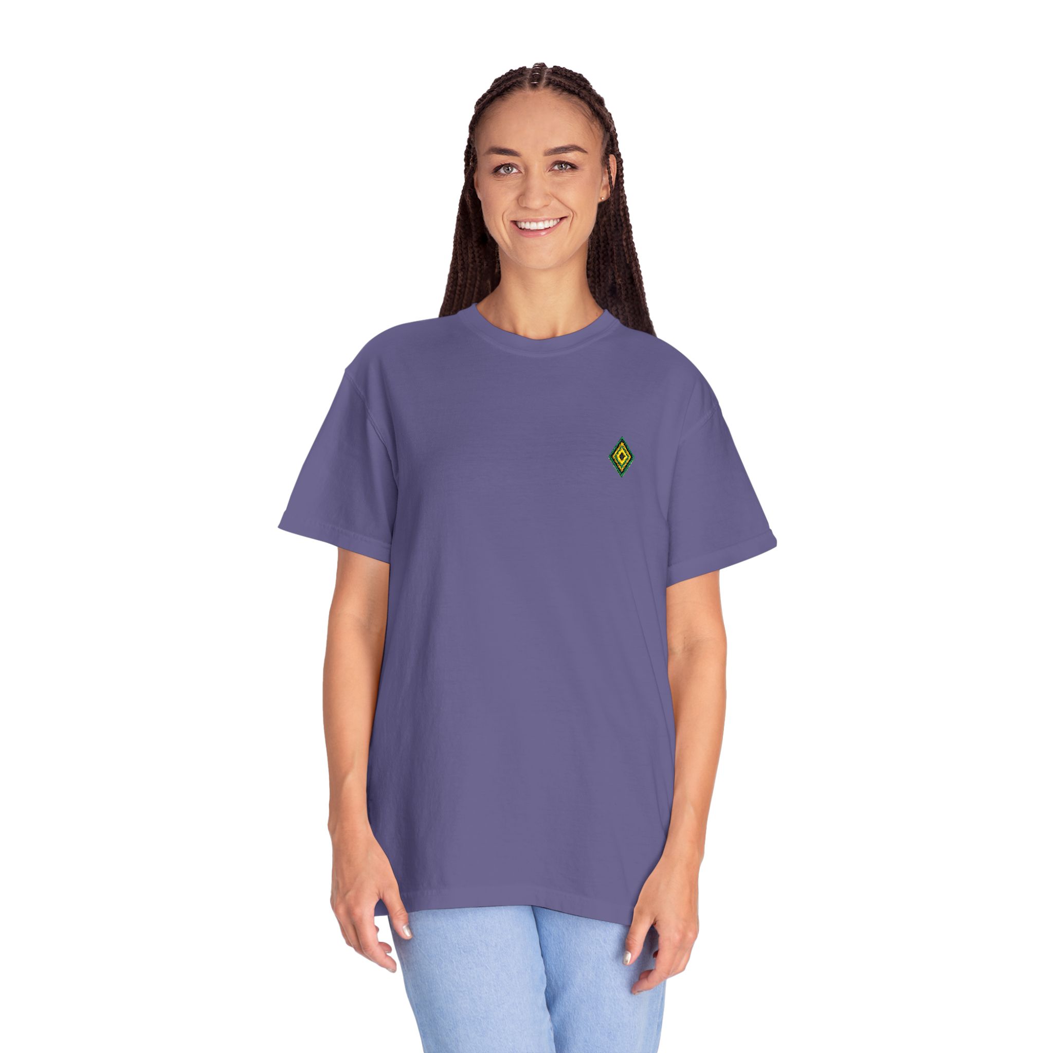 Minimal Script 'Enter text' Chest Print T-Shirt | Customizable Plain Tee - Image 28