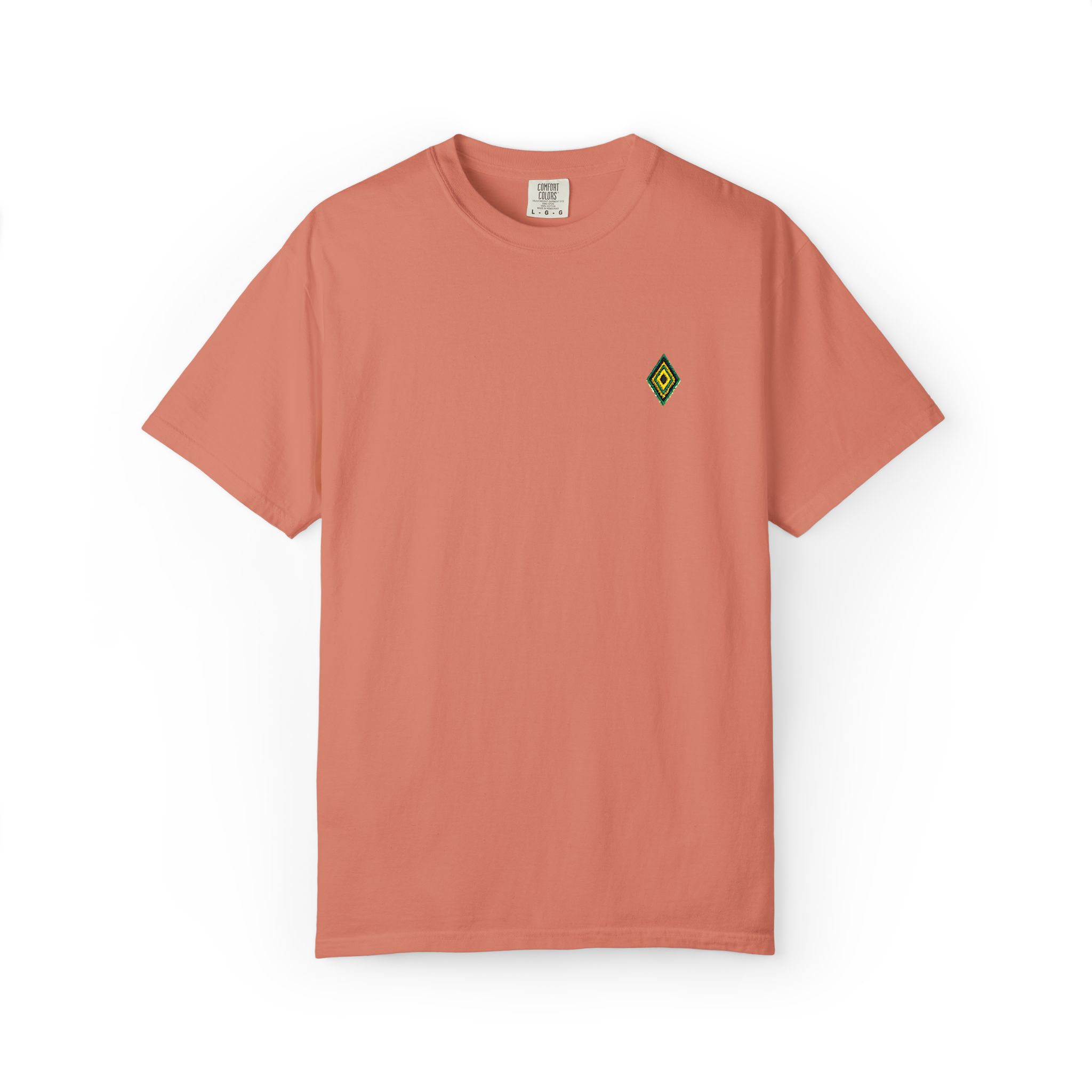 Minimal Script 'Enter text' Chest Print T-Shirt | Customizable Plain Tee - Image 5